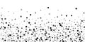 Scattered random black dots. Dark points dispersio Royalty Free Stock Photo