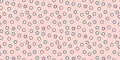 Scattered, random circles seamless repeat pattern background Royalty Free Stock Photo