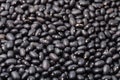 Scattered raw Black turtle beans
