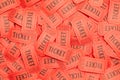 Scattered Red Tickets Royalty Free Stock Photo