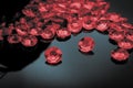 Scattered ruby Royalty Free Stock Photo