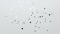 Scattered Silver Confetti Stars and Circles on a Clean White Background 2ddd (2925 Royalty Free Stock Photo