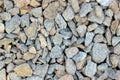 Scattered stones background. Cropped shot of stones texture. Abstract background. Royalty Free Stock Photo