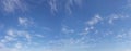 Scattered stratus clouds panorama