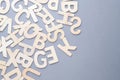 Scattered English Alphabets