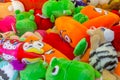 Scattering of soft toys Royalty Free Stock Photo