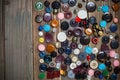 Scattering of vintage stylish buttons