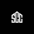 SCC letter logo design on BLACK background. SCC creative initials letter logo concept. SCC letter design Royalty Free Stock Photo