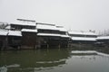 A sccenery of Wu zhen ancient town in winter,China Royalty Free Stock Photo