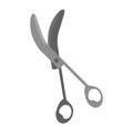 Sccissors surgery tool icon