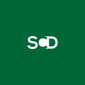 SCD Letter monogram Initial flat Unique modern flat abstract logo design. SCD elegant and Professional icon design Royalty Free Stock Photo