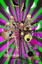 Sceletoon, Horror, Halloween night, scary skeletons play music