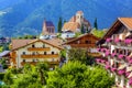 Scena Schenna town in South Tyrol, Merano, Italy