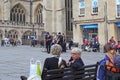 Scene at the Abbey Churchyard, Bath, UK