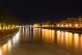 Ponte della Vittoria and the river Adige by night