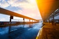 The scene of airport building in shanghai Royalty Free Stock Photo