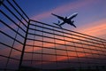 The scene of airport building Royalty Free Stock Photo