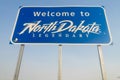 Welcome to Legendary North Dakota Road Entry Sign