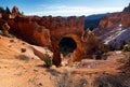 Scene at Bryce canyon national park in winter Royalty Free Stock Photo