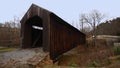 Scene of Denmar Covered Bridge in West Virginia, United States