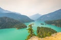 Scene in Diablo dam landscape when on a day in North Cascade national park,Wa,Usa