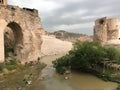 A scene with dinner in Batman Hasankeyf Royalty Free Stock Photo