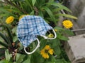 Scene of a do-it-yourself hand made cloth surgical mask