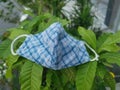 Scene of a do-it-yourself hand made cloth surgical mask