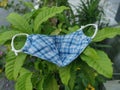Scene of a do-it-yourself hand made cloth surgical mask