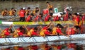 Scene from the 2015 Dragon Boat Races in Taiwan Royalty Free Stock Photo