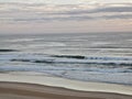 Scene of early morning after Sun rise on Surfer Paradise quiet and tranquil beach in Gold Coast Australia