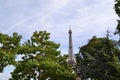 Scene of Eiffel Tower in Paris Royalty Free Stock Photo