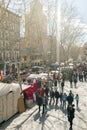 Scene from El Rastro flea market in Madrid