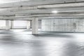 Scene of empty cement Parking Garage interior in the mall.. Royalty Free Stock Photo