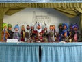 Folkloric marionettes with a sultan and his court to Bukhara in Uzbekistan.