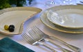 Scene of the tableware of the table Royalty Free Stock Photo