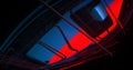 Red and blue abstract shape Royalty Free Stock Photo