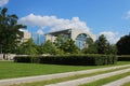 GERMANY, BERLIN - AUGUST 15, 2013: German Chancellery in Berlin Royalty Free Stock Photo