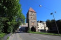 GERMANY, AUGSBURG - AUGUST 18, 2019: The Vogeltor in Augsburg