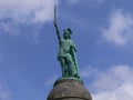 GERMANY, DETMOLD, TEUTOBURG FOREST, MAY 29, 2011: The Hermann Monument commemorates the Cherusci war chief Arminius