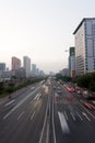 Scene of Guanghzou city at sunset