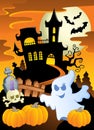 Scene with Halloween theme 5 Royalty Free Stock Photo