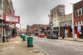 Scene of historic Beale St. in Memphis, Tennessee