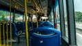The scene inside of the SMART Selangor bus in the afternoon after leaving the KTM Sungai Buloh bus stop
