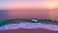 A Scene Of An Intriguingly Complex View Of A Sunset Over The Ocean AI Generative