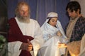 Scene of Jesus life. Presentation of Jesus in the Temple Royalty Free Stock Photo