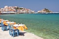 Scene in Kokkari on Samos Royalty Free Stock Photo