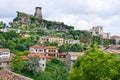 Scene with Kruja castle near Tirana, Albania