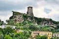 Scene with Kruja castle near Tirana, Albania Royalty Free Stock Photo