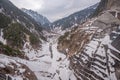 Scene of Kurobe dam at Tateyama Kurobe Alpine Route, Japan